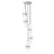 Z-Lite Cayden Chandelier, 5-Light, 12 In.W x 16.75 In.H, Brushed Nickel/Clear + Etched Opal 1946P-5R-BN - alternate 7